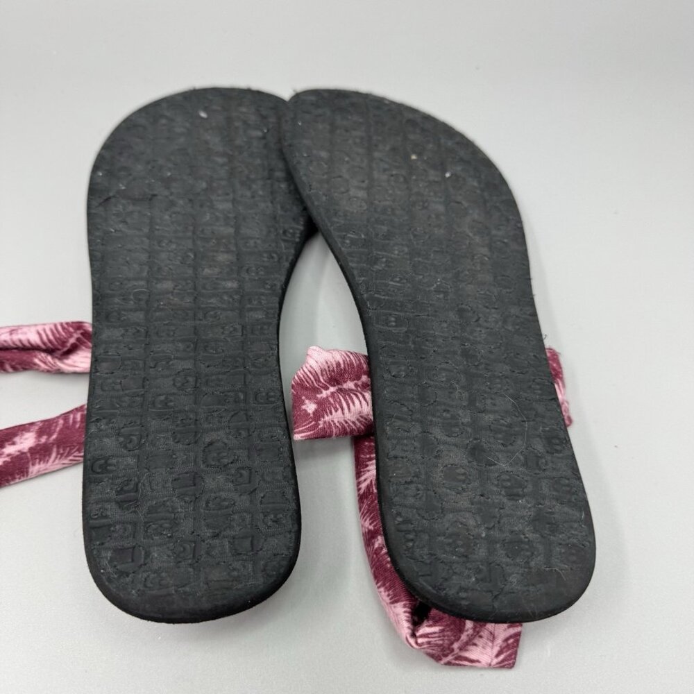 Sanuk Shoes Womens 8 Yoga Sling Ella Prints Slingback Flip Flops 1017884 Pink - Picture 8 of 8